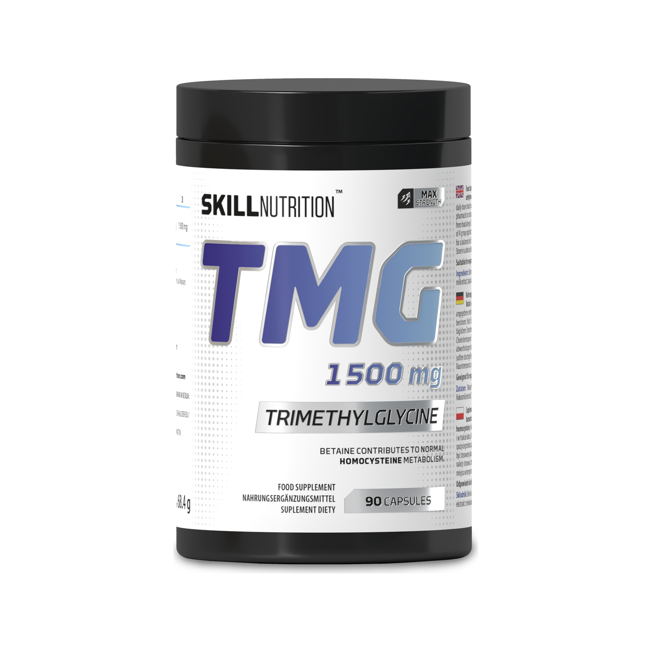 TMG Trimethylglycine, 1500mg - 90 vegan caps