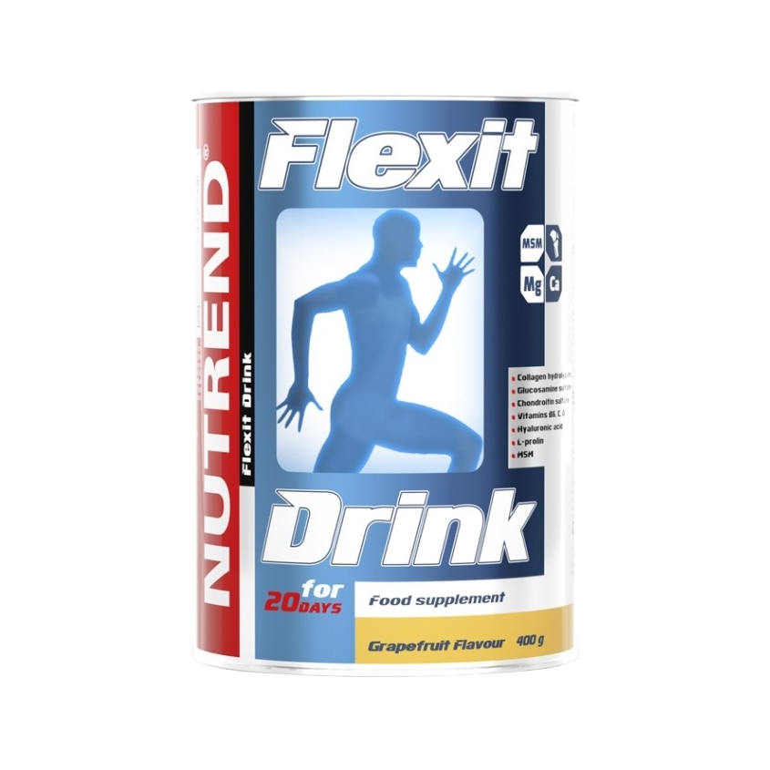 Nutrend Flexit Drink pulver 400 g, grapefruktsmak med näringsinfo