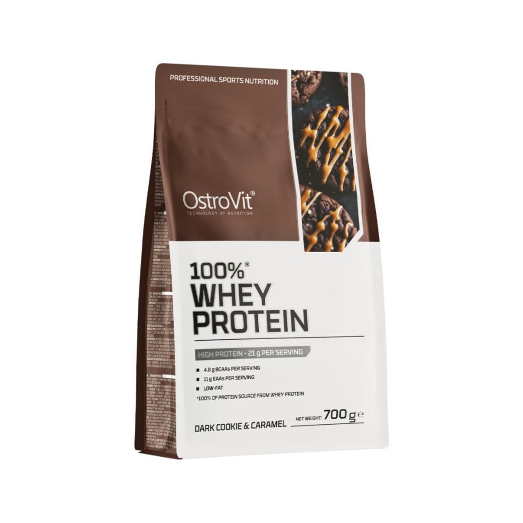 100% Whey Protein, Dark Cookie & Caramel - 700 grams