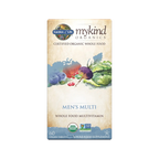 Mykind Organic mäns multivitamin, 60 tabletter, förpackning.