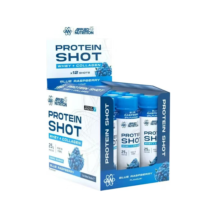 Protein Shot, Blue Raspberry - 12 x 100 ml.