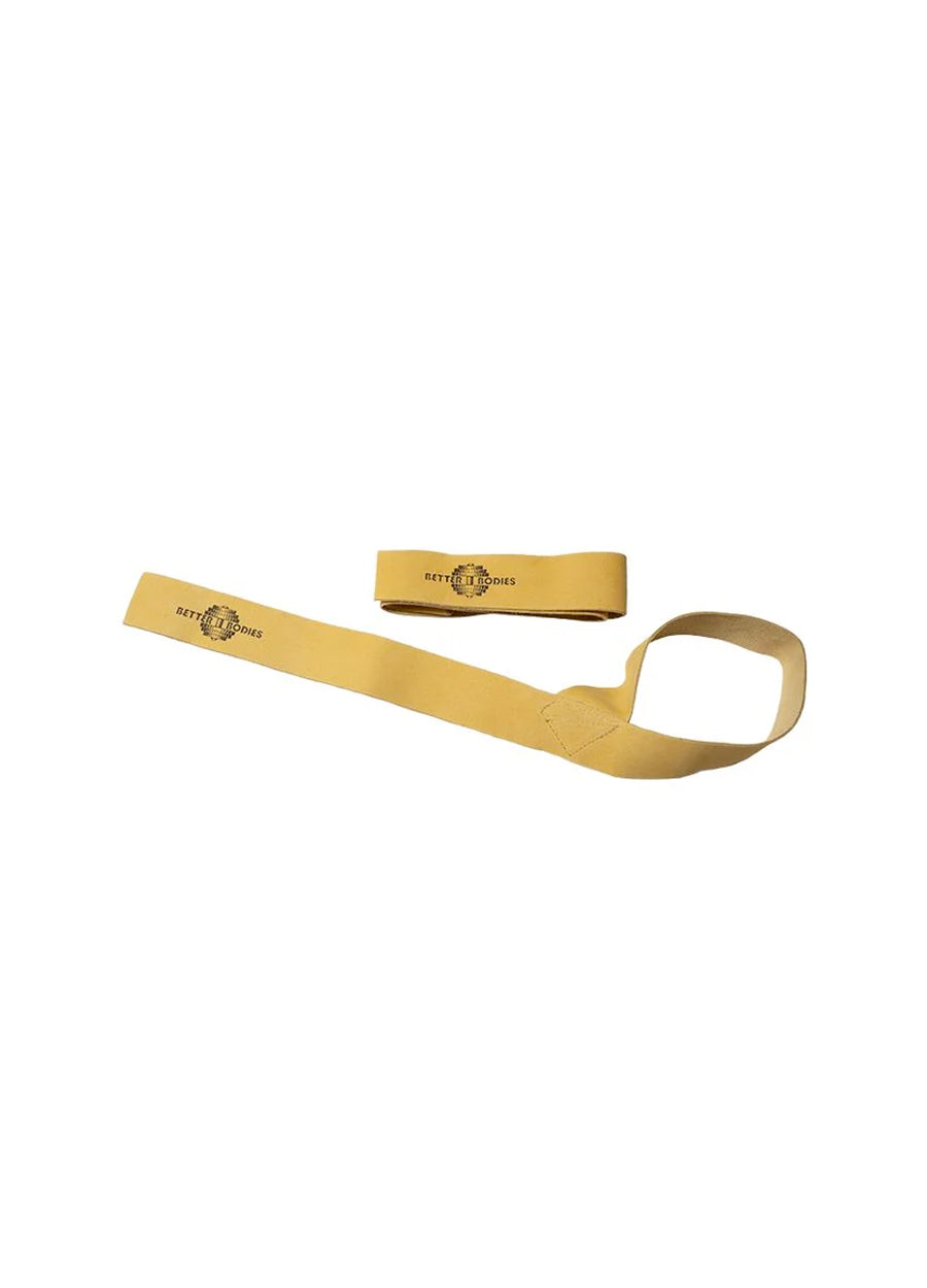 Better Bodies Liftng Straps Leather Nature liggandes