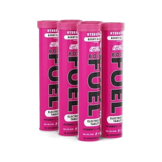 Bodyfuel Hydration Electrolyte Effervescent Tablets, Berry Blast - 6 x 20 tabs