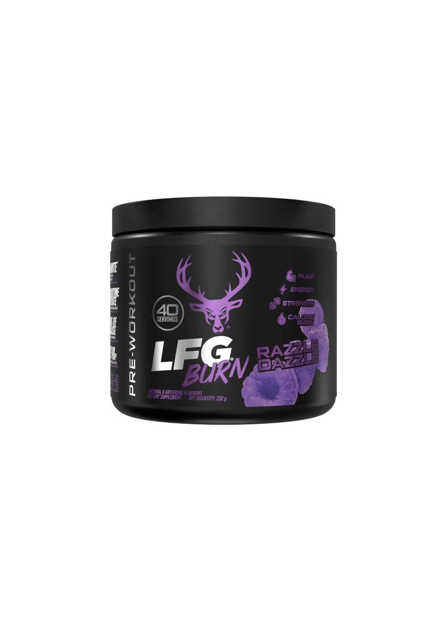 Bucked Up LFG Burn PWO 232g Razzle Dazzle Framsida