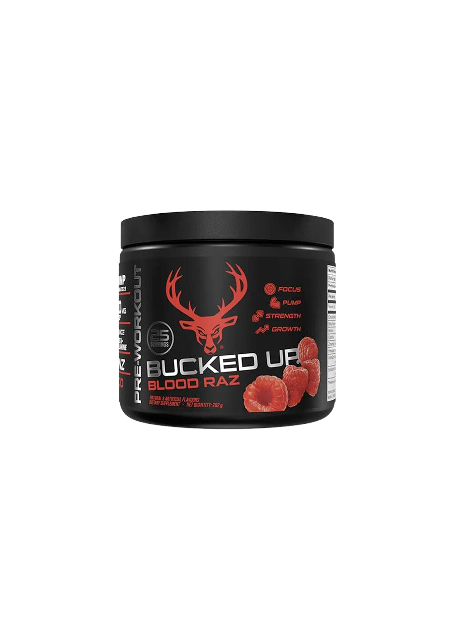 Bucked Up PWO 280g Blood Raz Framsida