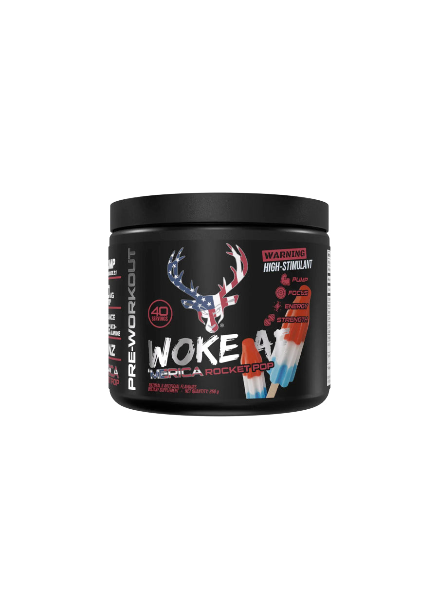 Bucked Up Woke AF PWO 260g 'Merica Rocket Pop Framsida
