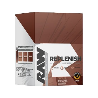 Replenish 20-pack från Raw Nutrition, chokladsmak, dryckespaket i kartong