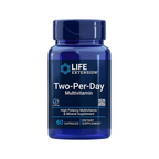 Life Extension Two-Per-Day multivitamin i blå kapselburk, 60 kapslar.