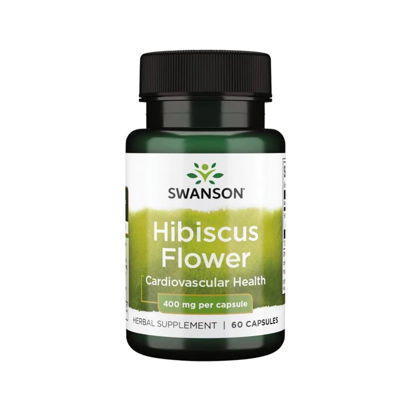 Swanson hibiskusblomma kapslar, 60 st, 400 mg per kapsel