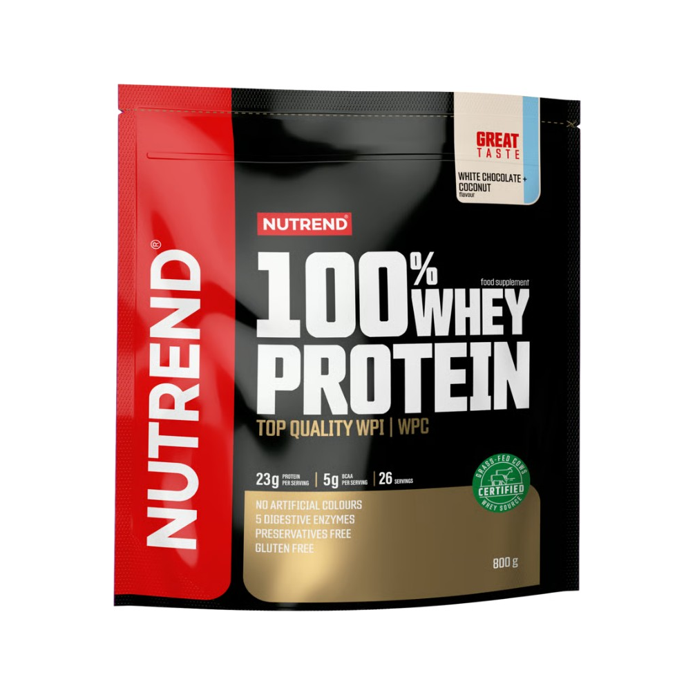 100% Whey Protein, White Chocolate + Coconut - 800 grams