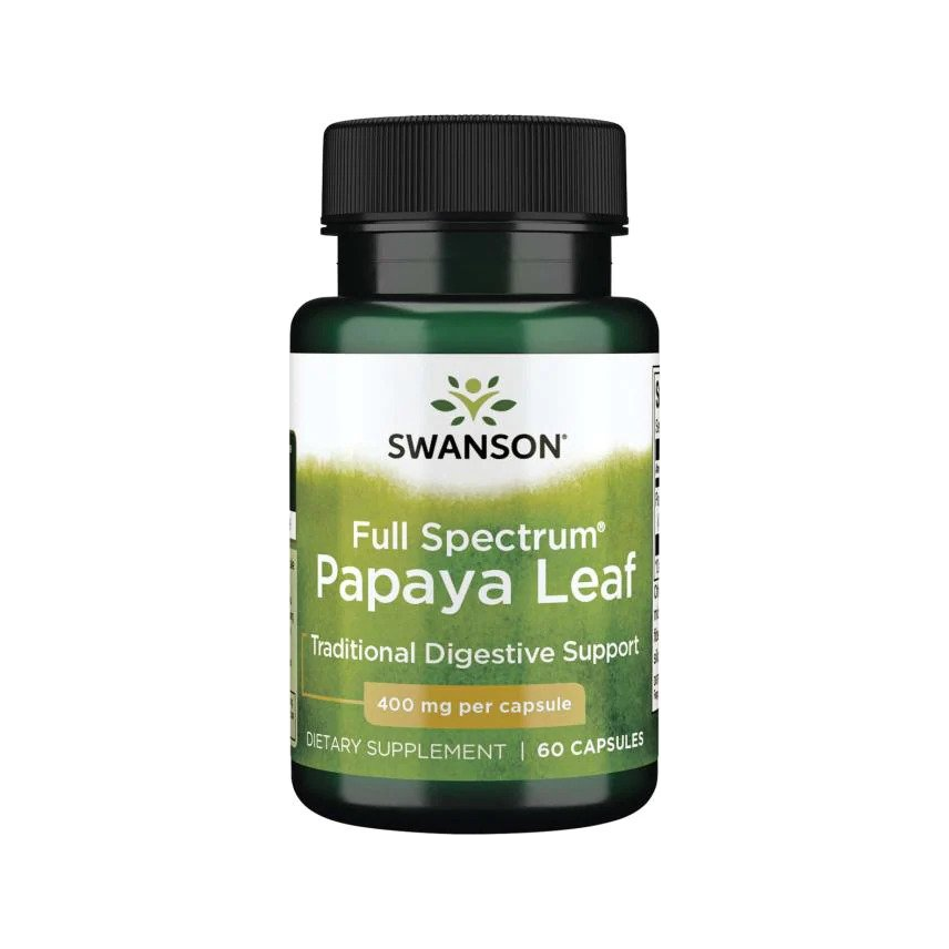 Full Spectrum Papaya Leaf, 400mg - 60 caps