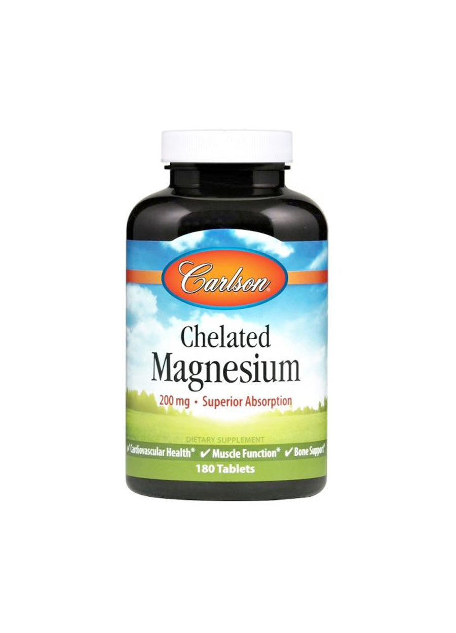Carlson Labs Chelated Magnesium 200mg 180 Tabletter