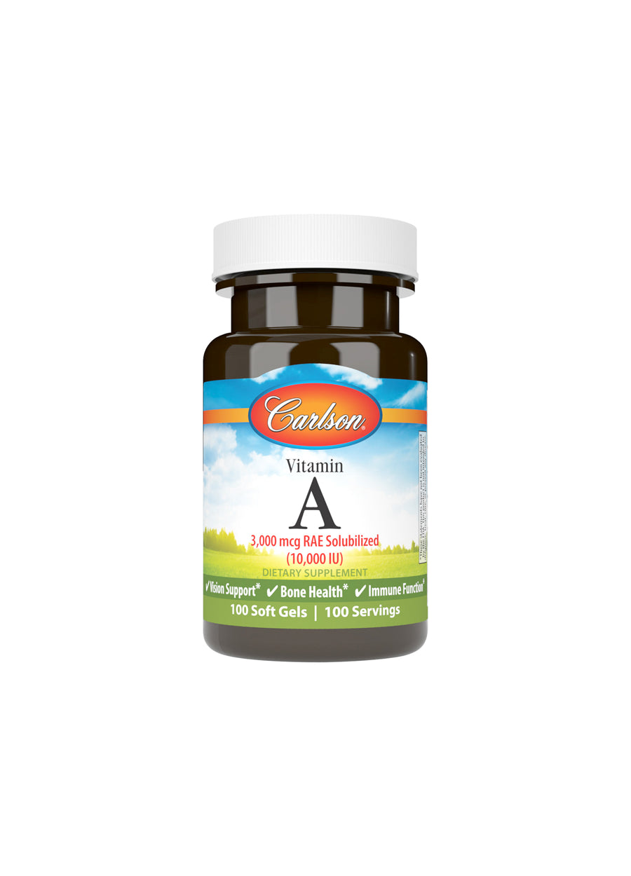 Carlson Labs Vitamin A Solubilized 10 000 IU 100 Kapslar