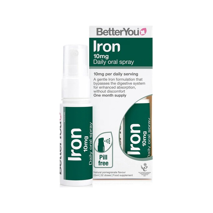 Iron 10mg Daily Oral Spray, Pomegranate - 25 ml.