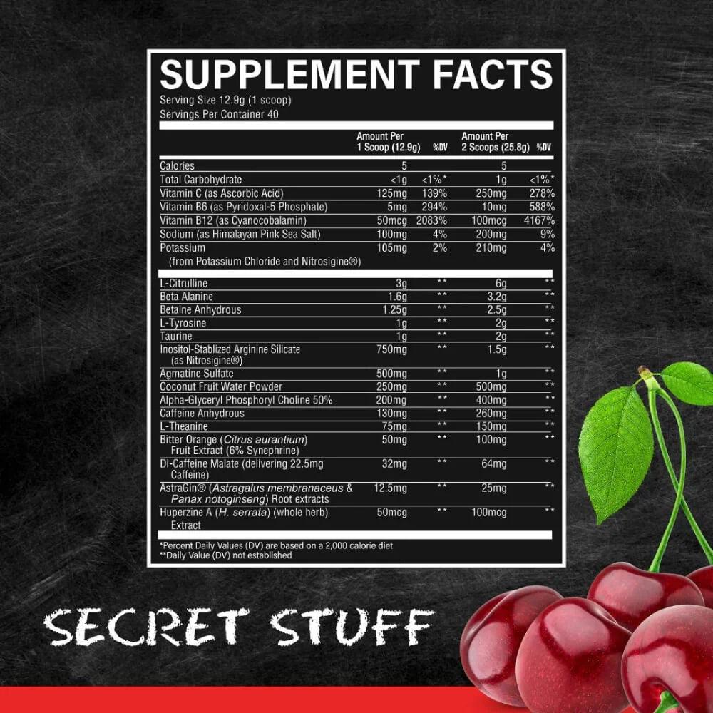 Raw Nutrition Christopher's Secret Stuff Ingredienser