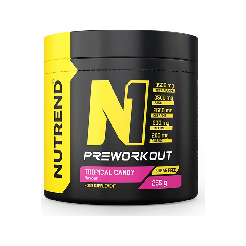 N1 Pre-Workout, Tropical Candy - 255 grams