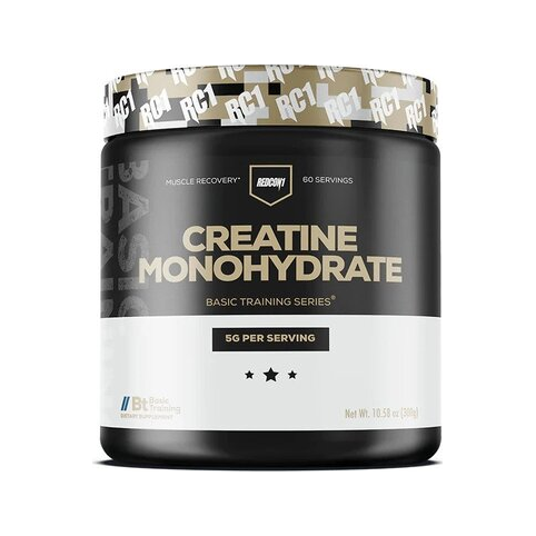 Redcon1 kreatinmonohydrat 300 g, svart burk