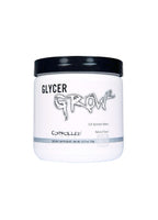 Glycerolpulverburk Controlled Labs GlycerGrow 2 med svart lock och vit etikett