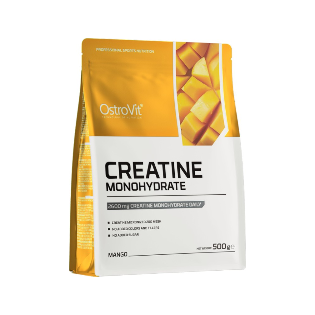 OstroVit kreatinmonohydrat 500 g, påse med mangosmak