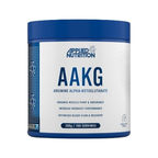 Kosttillskottburk Applied Nutrition AAKG med blå lock och etikett, 300 g/100 portioner
