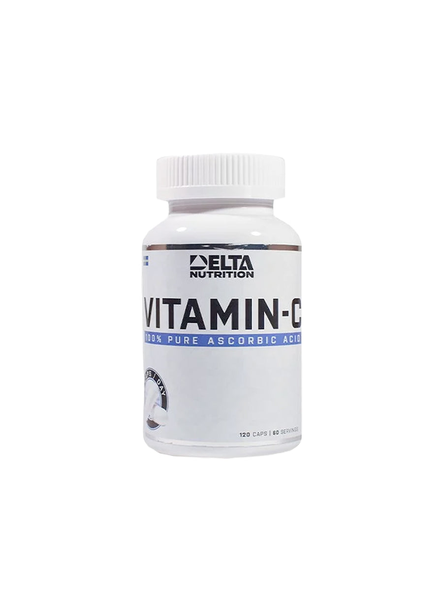 Delta Nutrition Vitamin C 120 Kapslar framsida