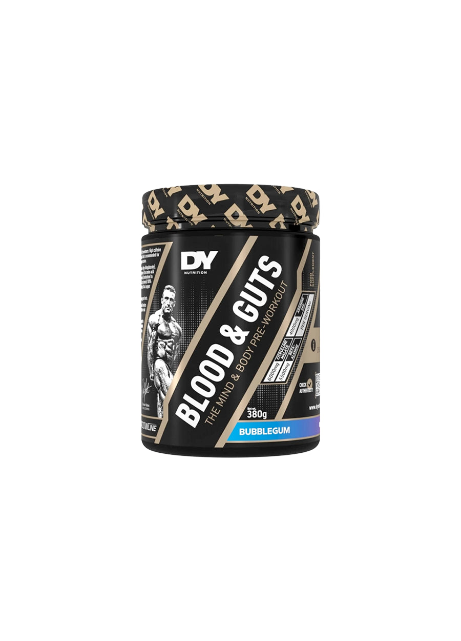 DY Nutrition Blood & Guts PWO 380g Bubblegum Framsida