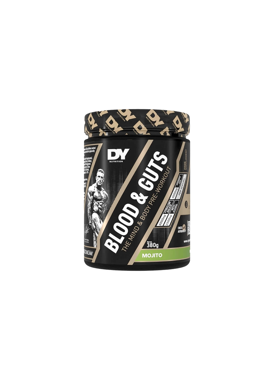 DY Nutrition Blood & Guts PWO 380g Mojito Framsida