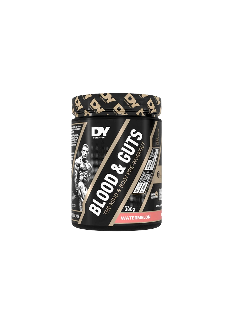 DY Nutrition Blood & Guts PWO 380g Watermelon Framsida