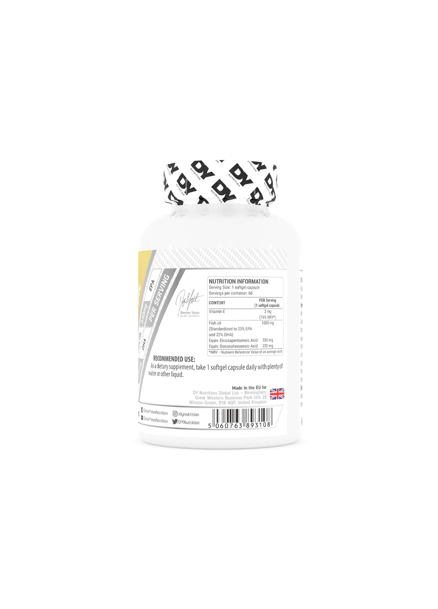 DY Nutrition Omega 3 Fish Oil 60 Kapslar innehåll