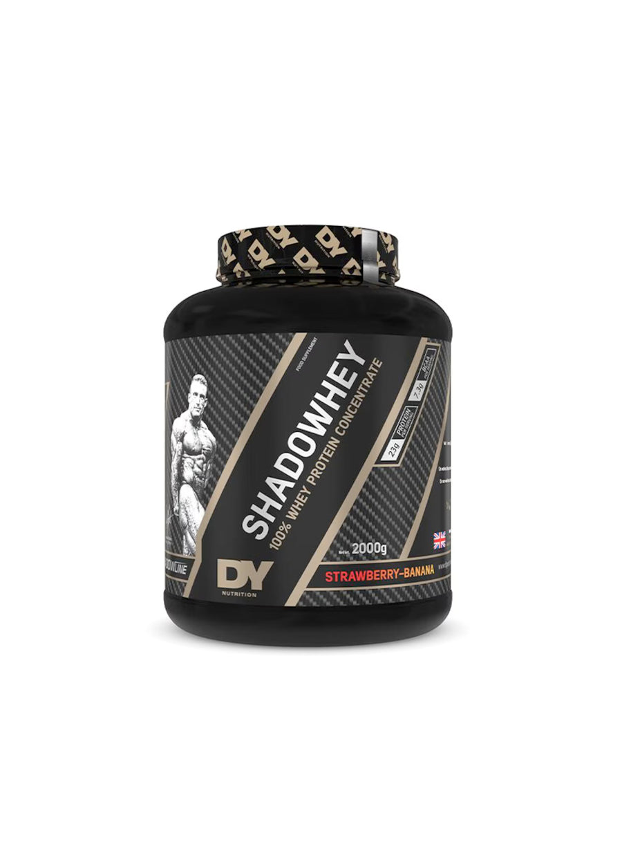 DY Nutrition ShadoWhey Concentrate 2000g Strawberry-Banana Framsida