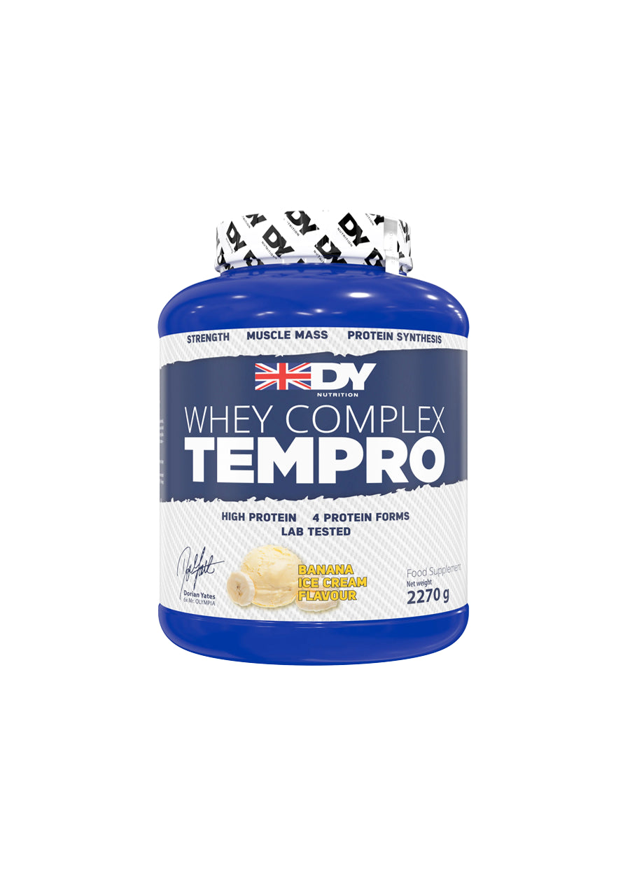 DY Nutrition Whey Complex Tempro 2270g Banana Ice Cream Framsida