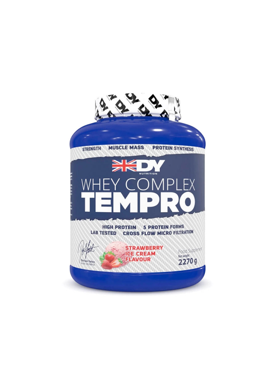 DY Nutrition Whey Complex Tempro 2270g Strawberry framsida