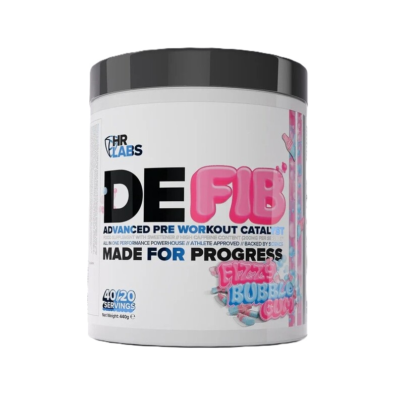 Defib Advanced Pre Workout Catalyst, Fizzy Bubble Gum - 440 grams