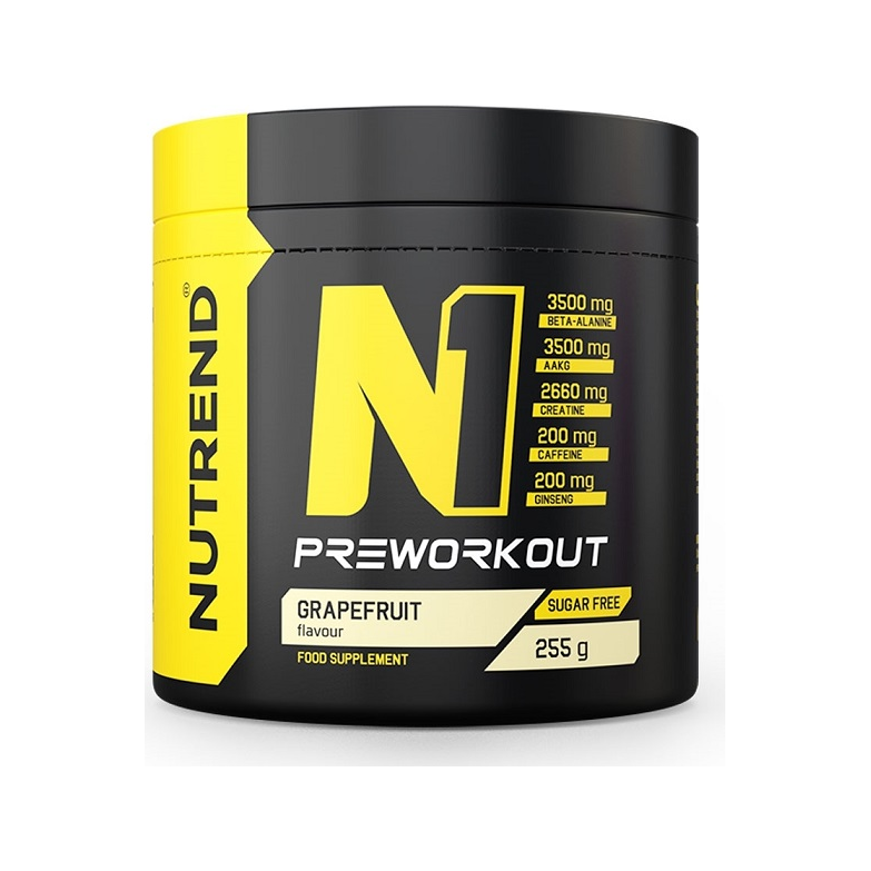 N1 Pre-Workout, Grapefruit - 255 grams