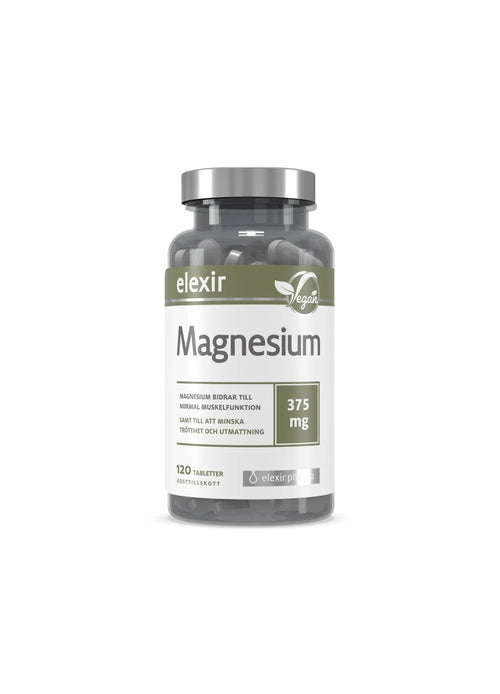 Elexir Pharma magnesiumtabletter i burk, 120 tabletter