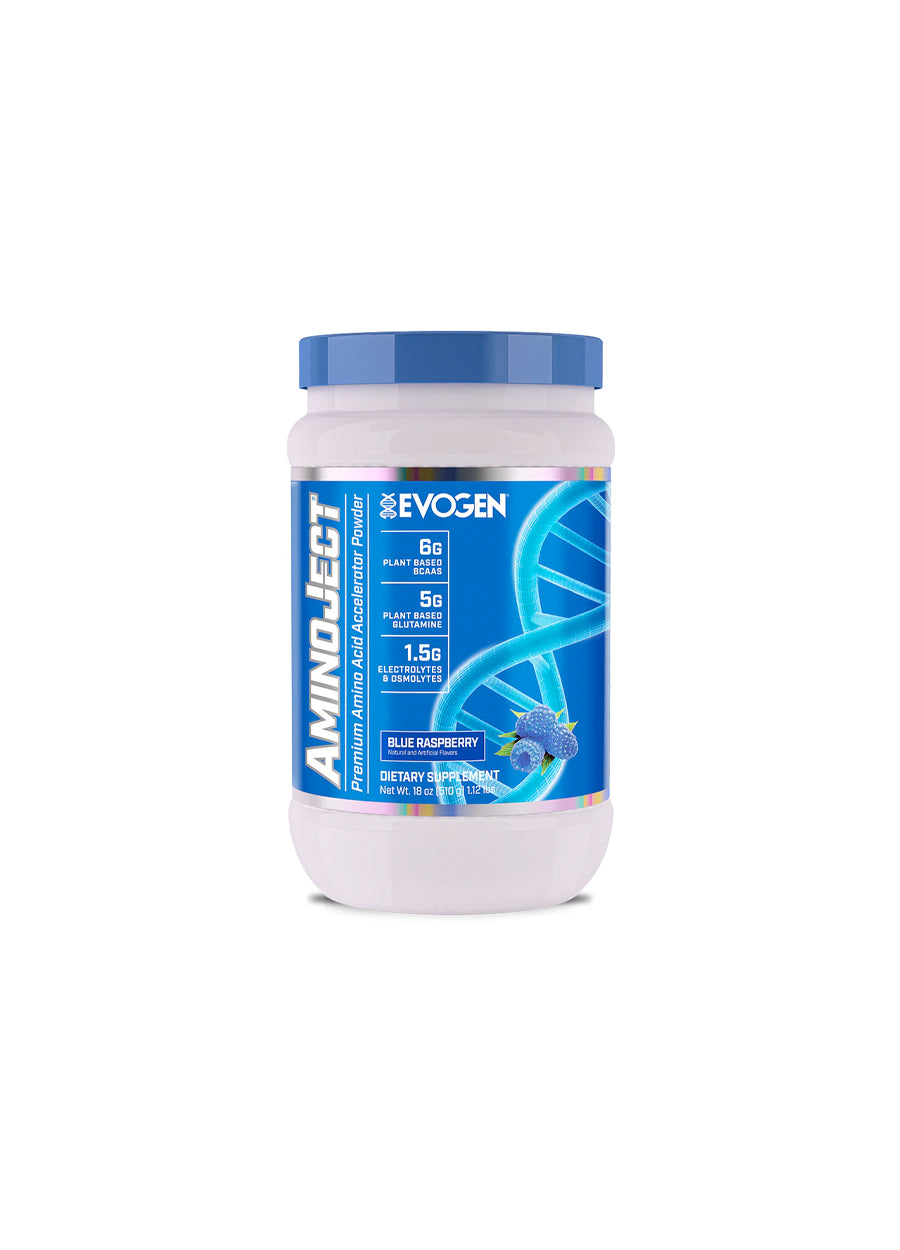 Evogen AminoJect BCAA 486g Blue Raspberry Framsida