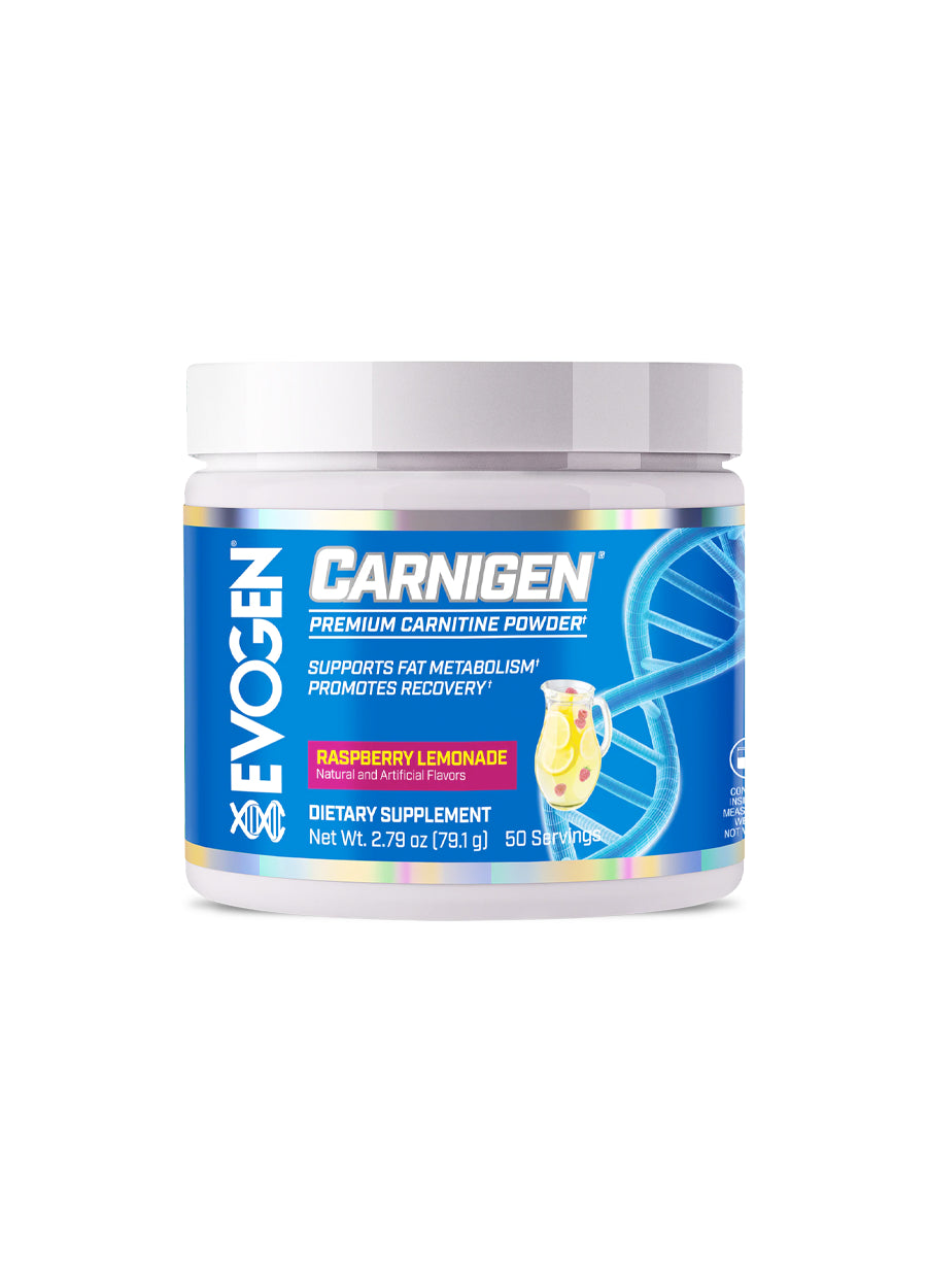 Evogen Carnigen Powder 66g Raspberry Lemonade Framsida