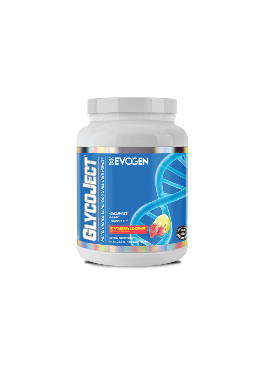 Evogen GlycoJect Super Carb 1kg Strawberry Lemonade Framsida