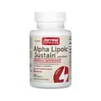 Jarrow Formulas alpha lipoic sustain med biotin, kosttillskott i tablettflaska