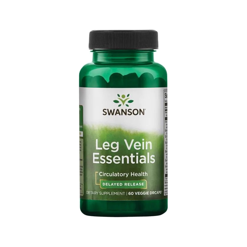 Kapselburk med Leg Vein Essentials fördröjd frisättning, SWANSON
