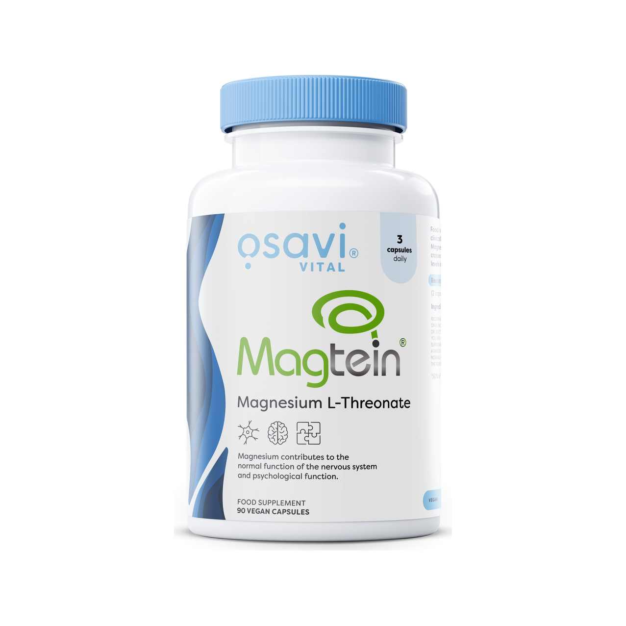 Magtein Magnesium L-threonate - 90 vegan caps
