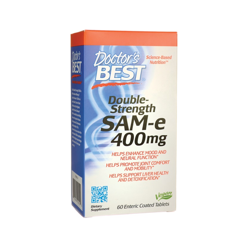 Doctor's Best SAM-e 400 mg, 60 veganska tabletter i kartong