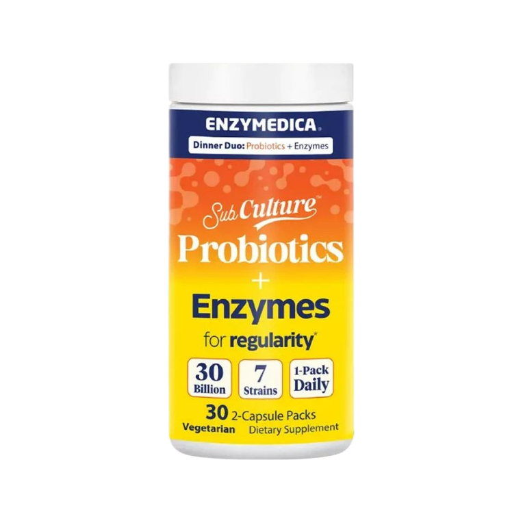 SubCulture Dinner Duo Probiotics + Enzyme for Regularity Packs - 30 x 2 vcaps