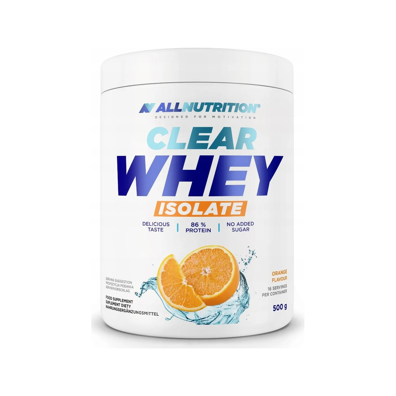 Clear Whey Isolate, Orange - 500 grams