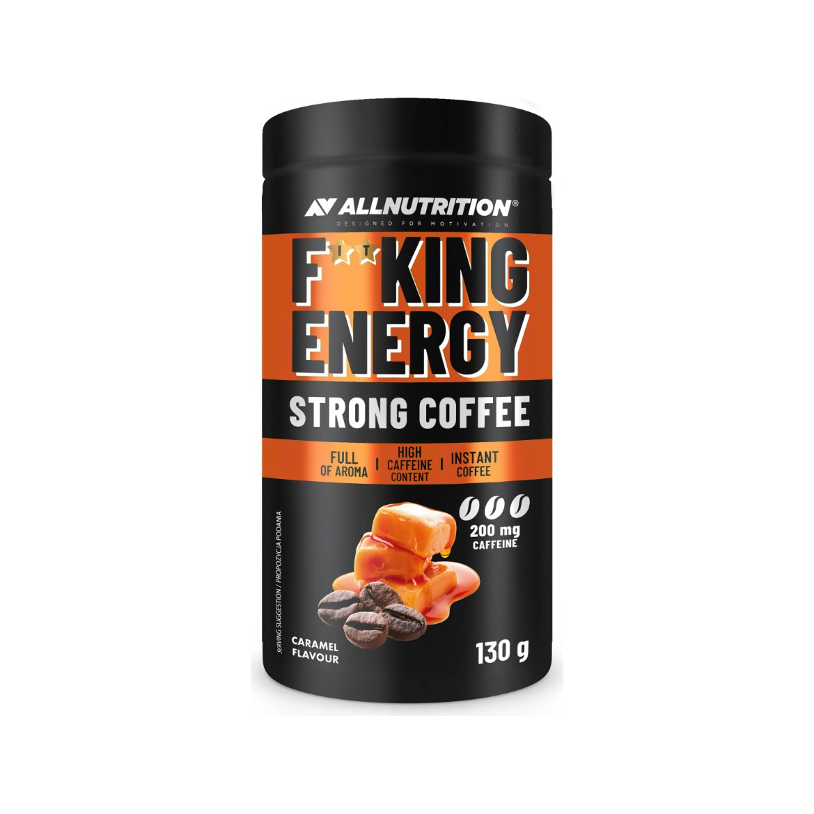 Fitking Energy Coffee, Caramel - 130 grams