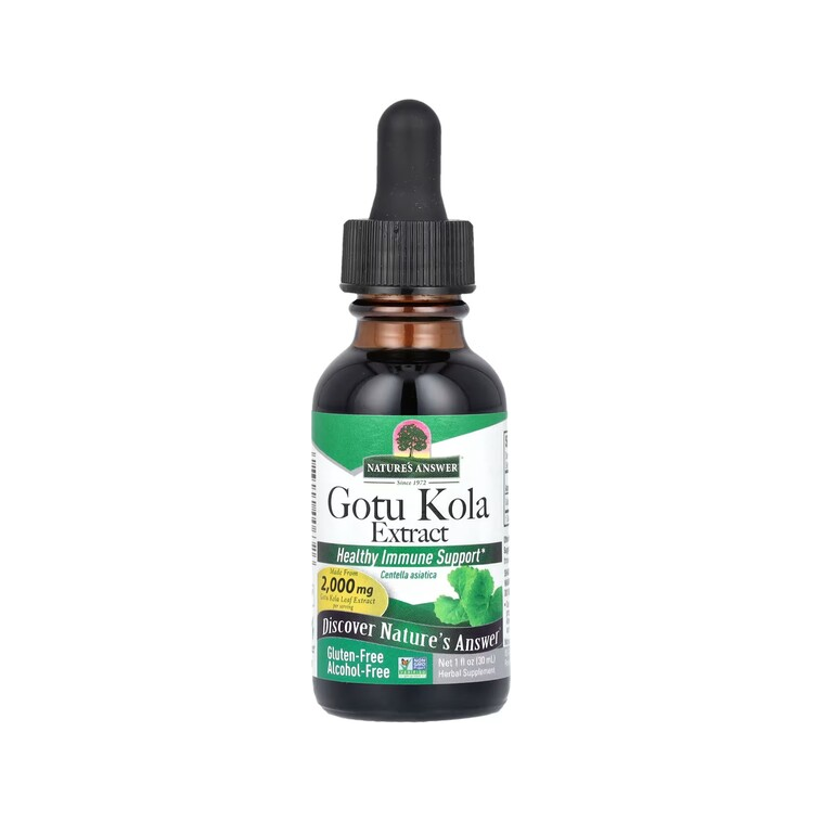 Gotu Kola-extraktflaska med pipett, 30 ml