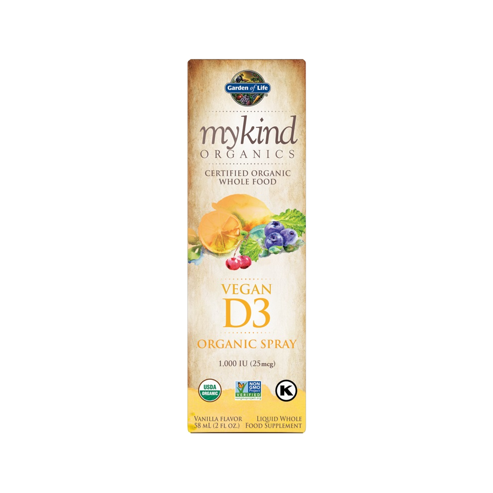 Mykind Vegan D3 Spray, 1000 IU (Vanilla) - 58 ml.