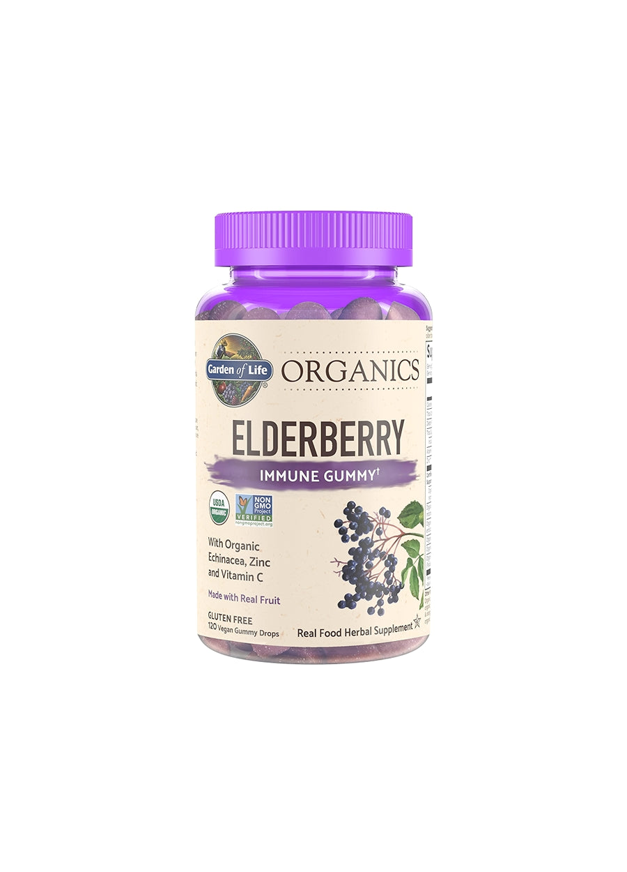 Garden of Life Mykind Elderberry Real Fruit 120 Gummies
