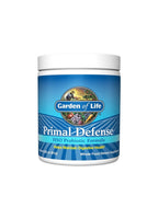 Garden of Life Primal Defense pulverburk med lock, blå etikett, 81 g