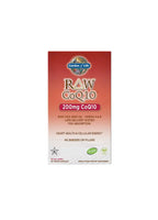 Garden of Life Raw CoQ10 200 mg kosttillskott, förpackning med 60 kapslar